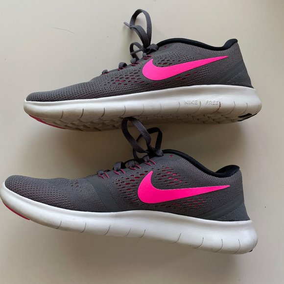 Nike Shoes - Nike Women's Free Run Slate Pink Running Shoes